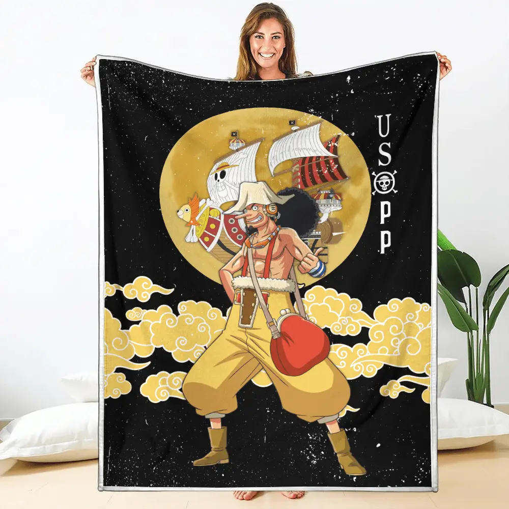 Usopp Blanket Moon Style Custom Anime