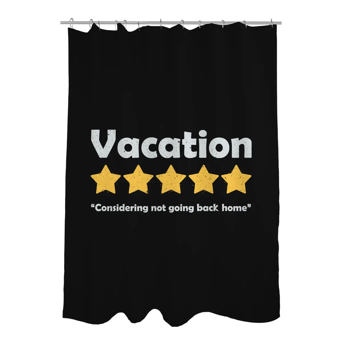 Vacation Review Shower Curtains