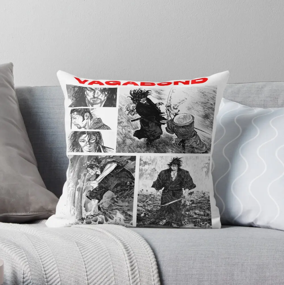 Vagabond Manga Throw Pillow
