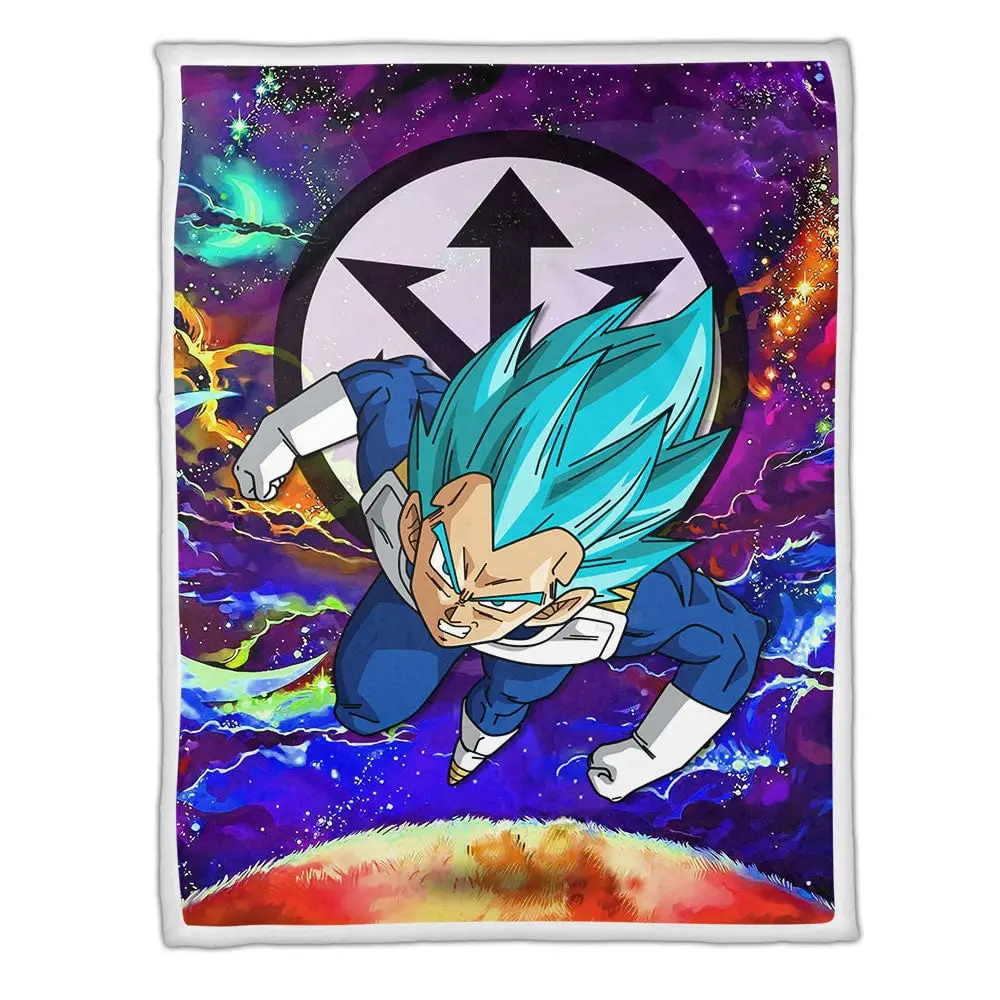 Vegeta Blue Blanket Custom Anime Galaxy Style