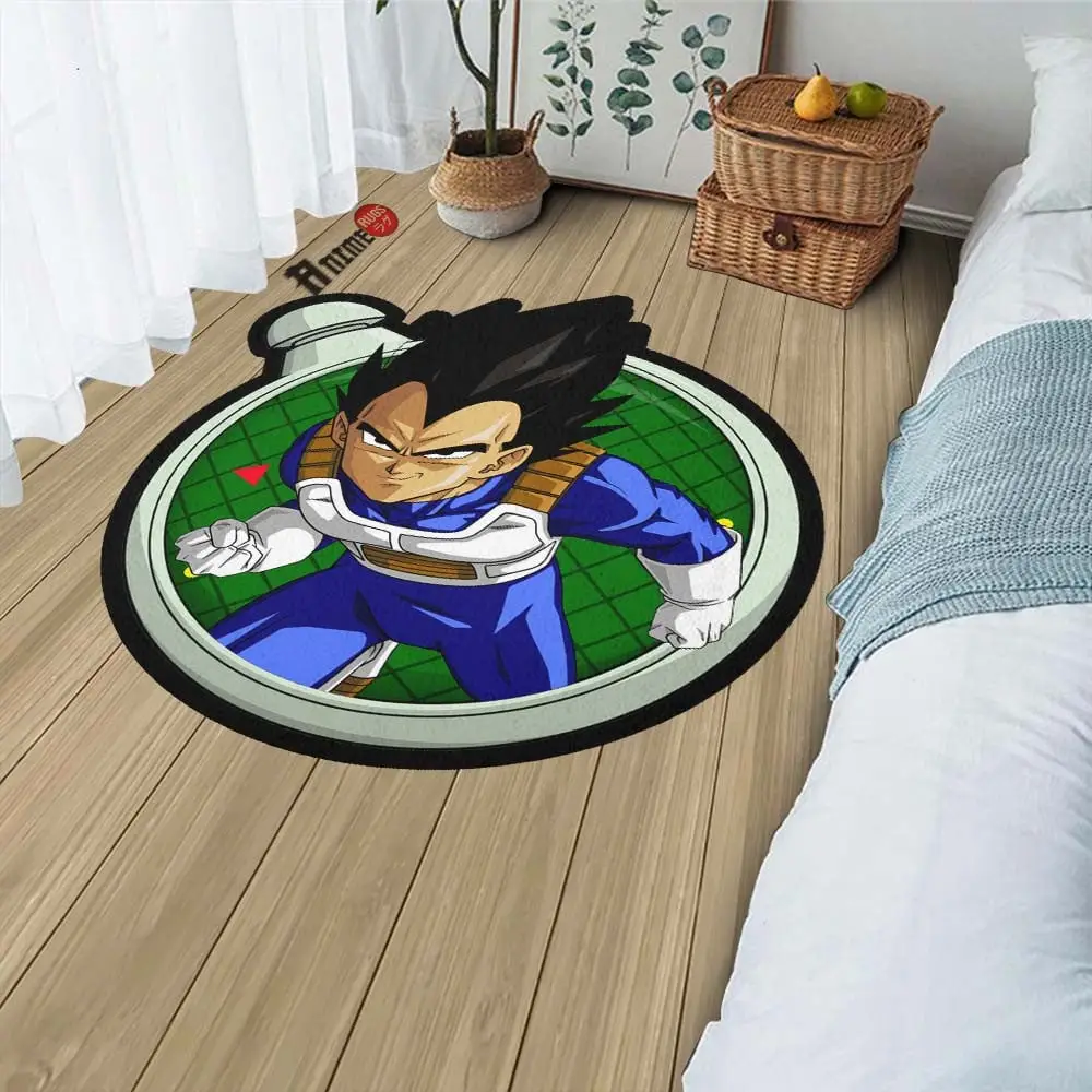 Vegeta Shaped Rug Custom Anime Room Decor