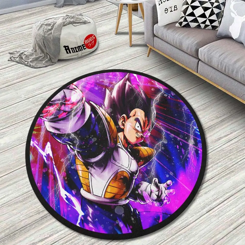 Vegeta Skill Round Rug Custom Anime Room Mats