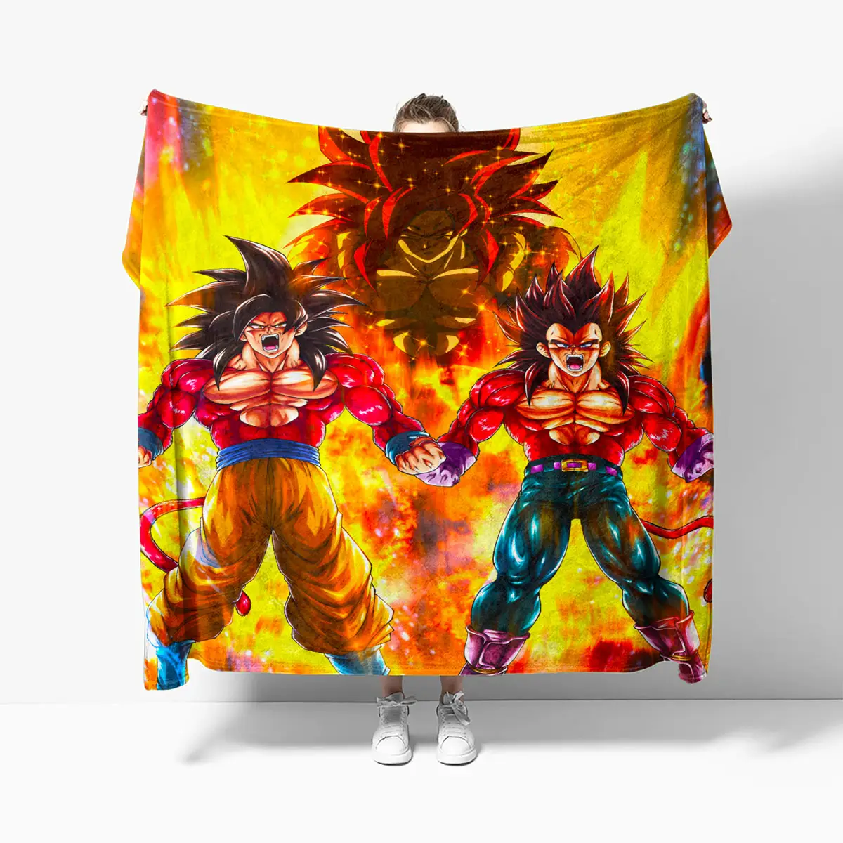Vegeta Super Saiyan 4 Anime Quilt Blanket