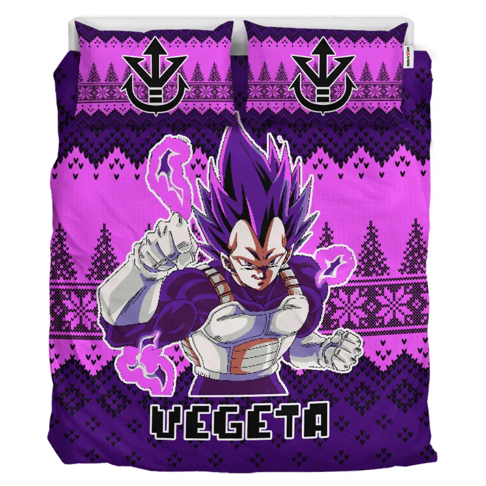 Vegeta Ultra Ego Xmas Polyester Duvet Cover Set