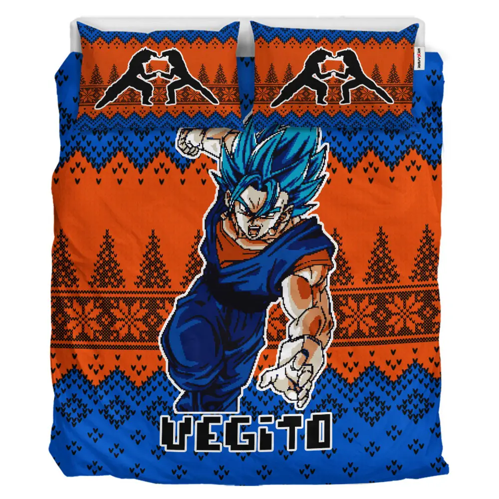 Vegito Xmas Polyester Duvet Cover Set
