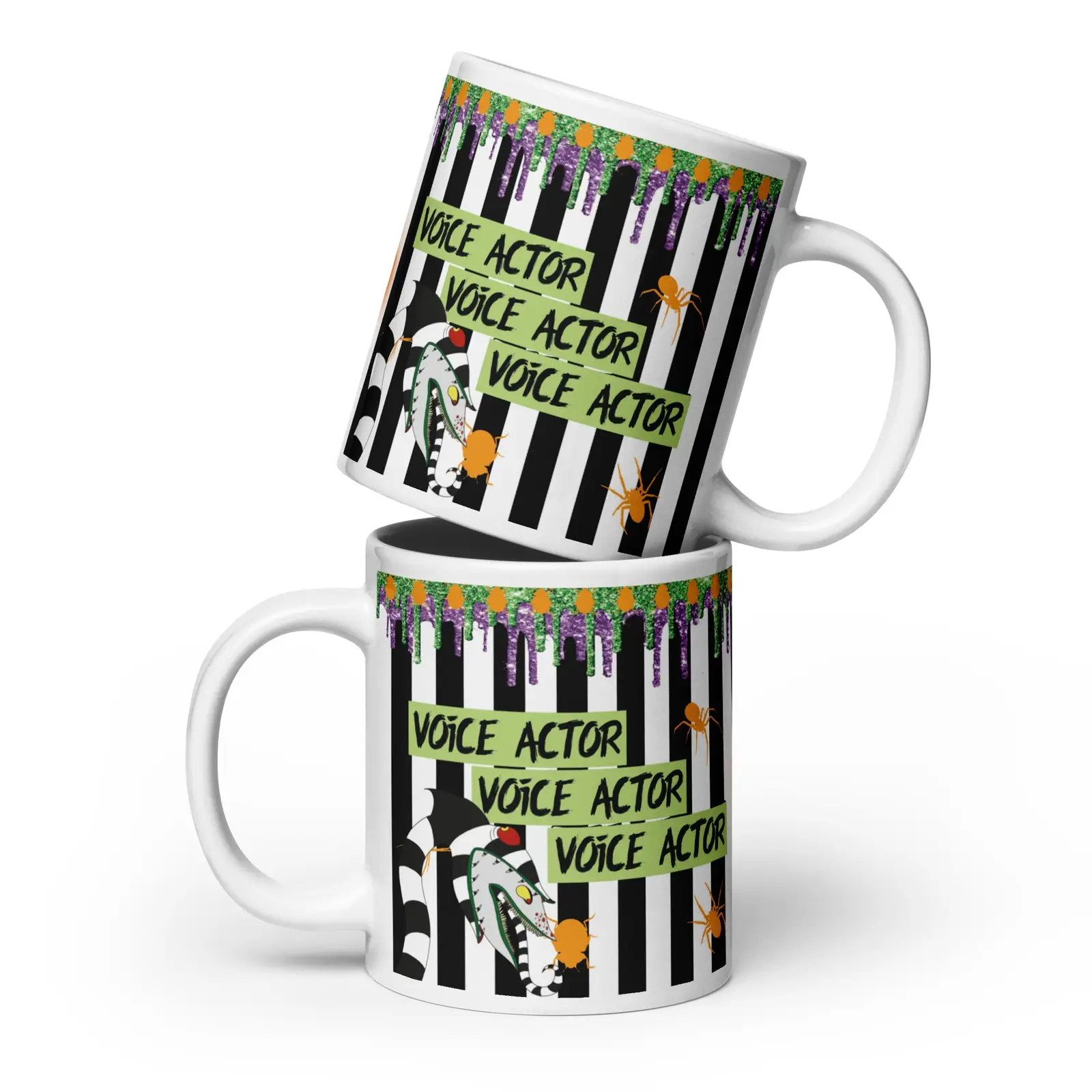 Voice Actor...Voice Actor...Voice Actor...Halloween FUN: Classic Ceramic White Glossy Mug
