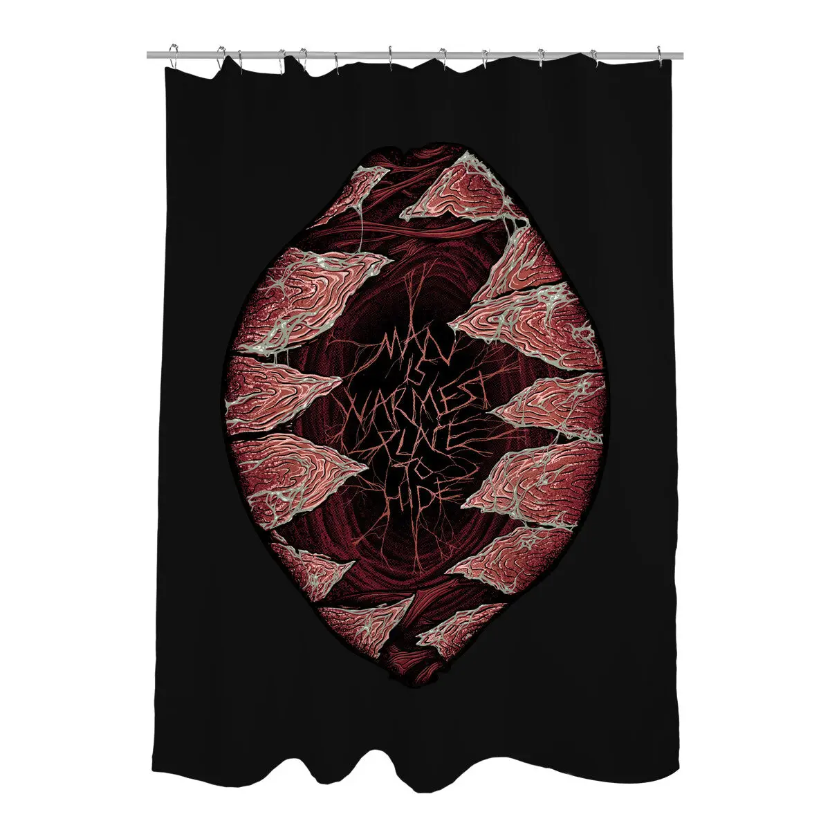 Warmest Place Shower Curtains