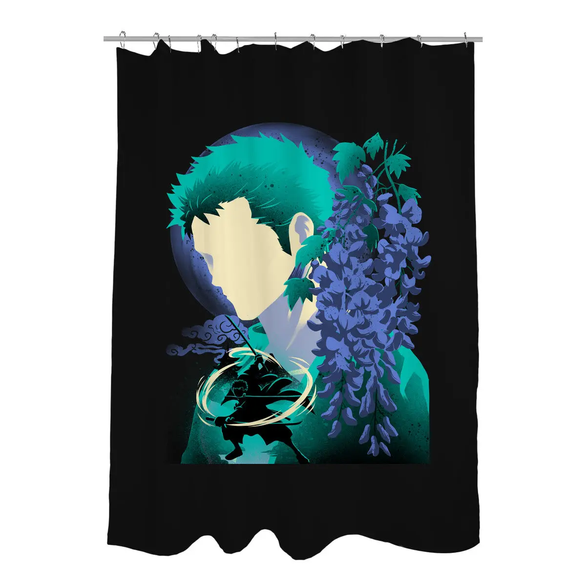 Wisteria Flower Pirate Shower Curtains
