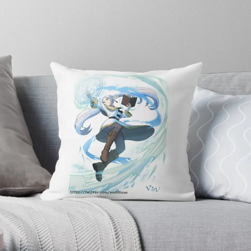 Wrong Magic- Frieren Throw Pillow
