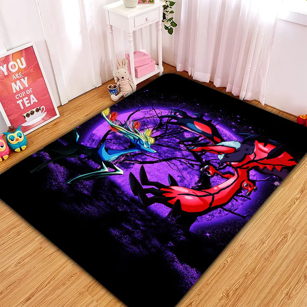 X&Y Yveltal and Xerneas Moonlight Rectangular Area Rug