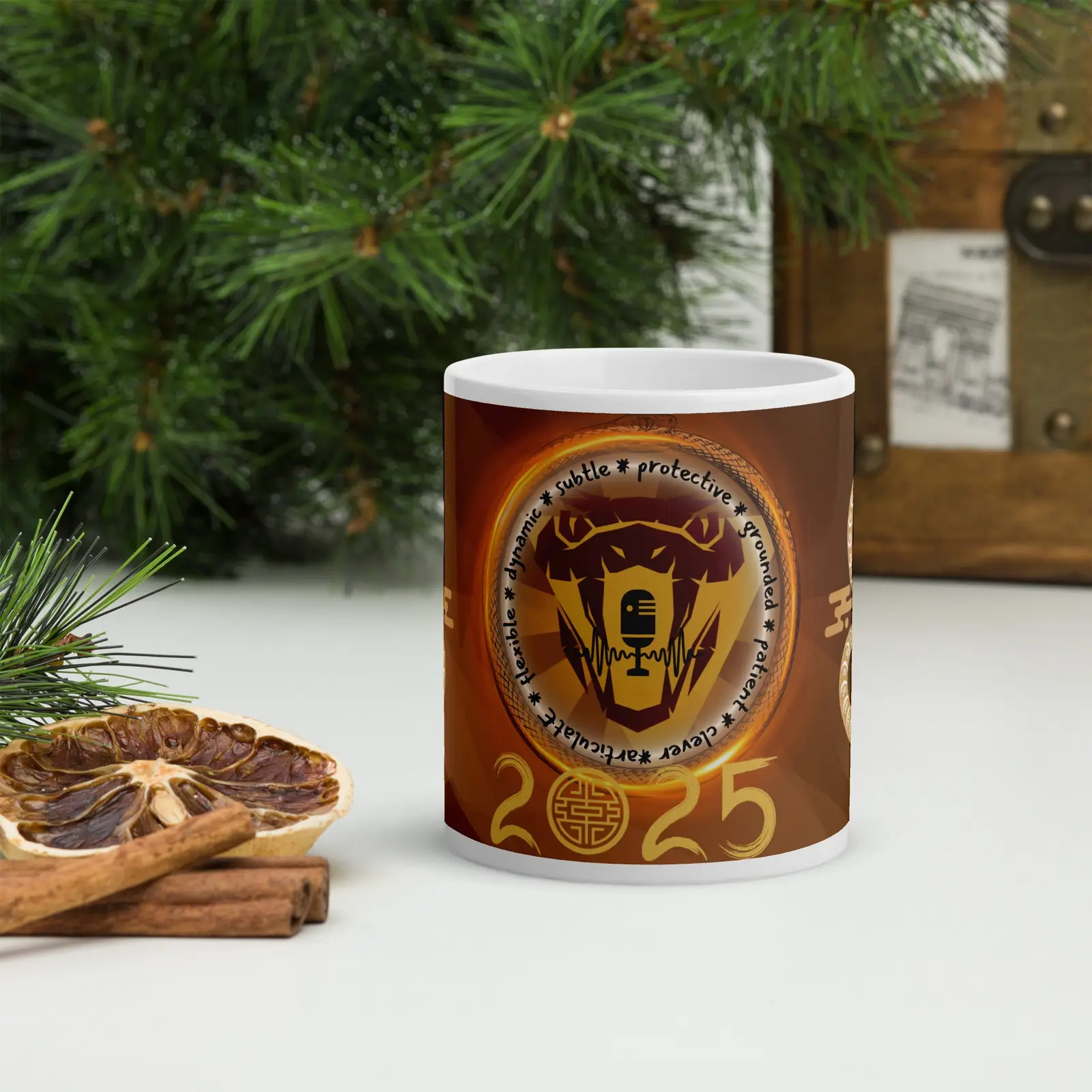 Year Of the Snake 2025: Lucky Totem Classic Ceramic Mug: Specialized Design