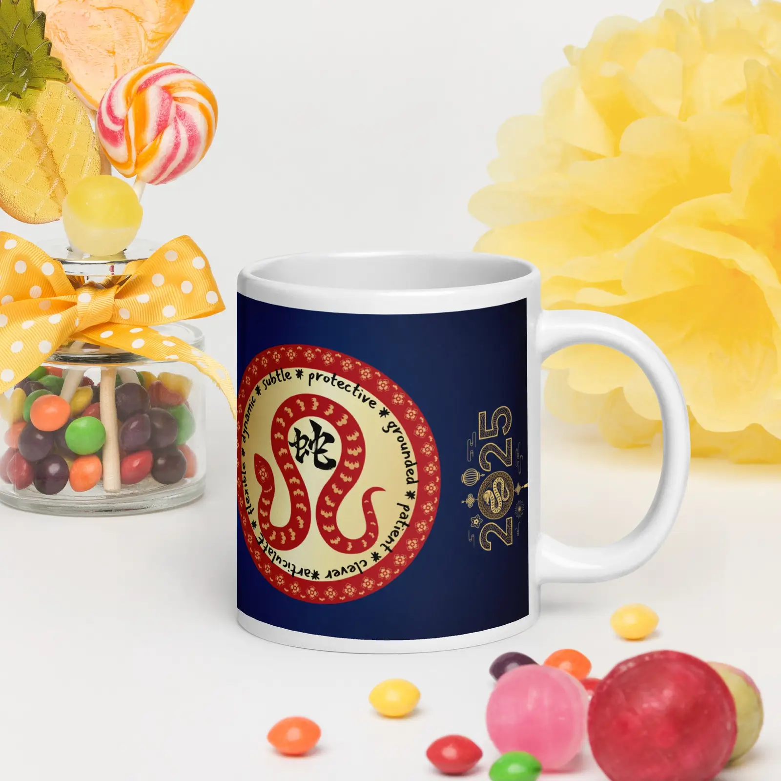 Year Of the Snake 2025: Lucky Totem Classic Ceramic Mug: Specialized Design