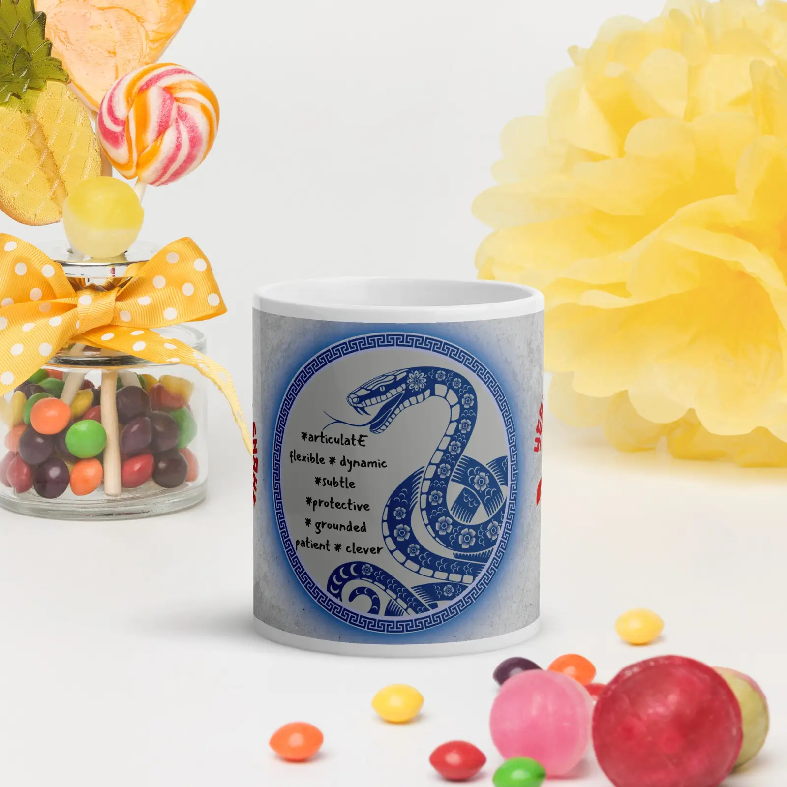 Year Of the Snake 2025: Lucky Totem Classic Ceramic Mug: Specialized Design