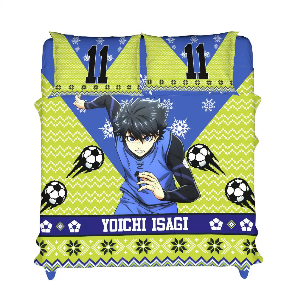 Yoichi Isagi Xmas Bedding Set Bed Room Home Decor For Anime Fans
