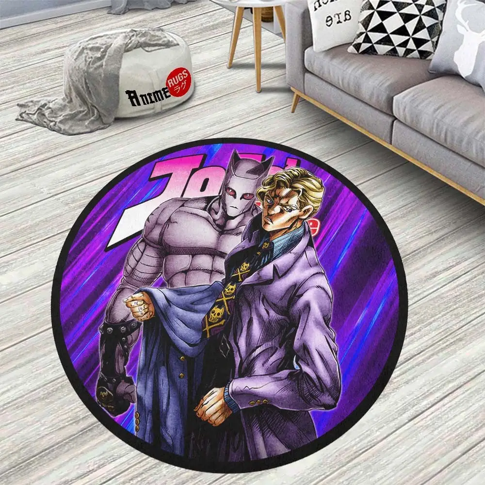 Yoshikage Kira Round Rug Custom Jojo's Bizarre Adventure