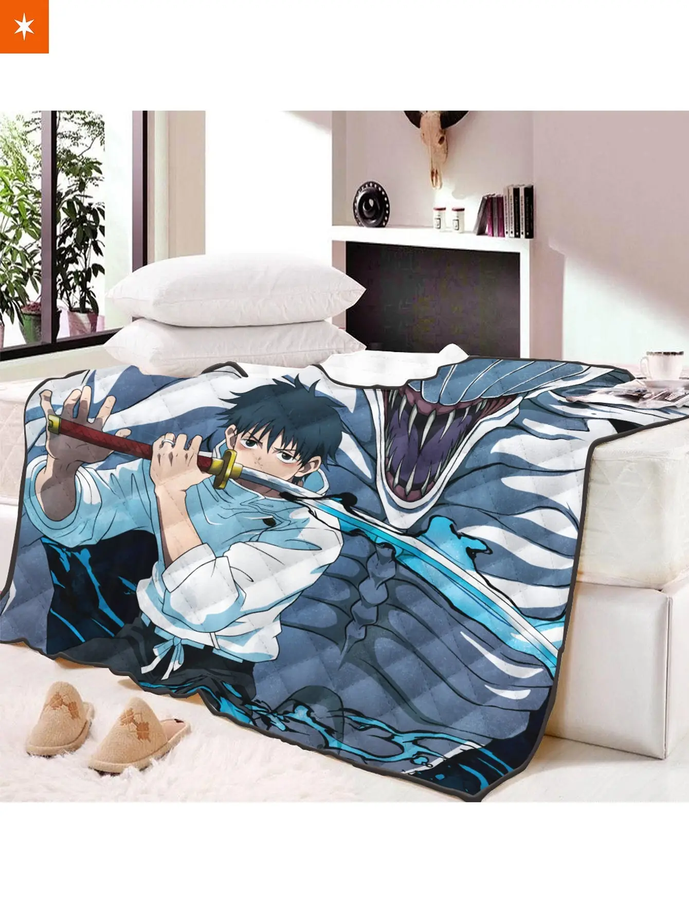 Yuta x Rika Cozy Quilt Blanket