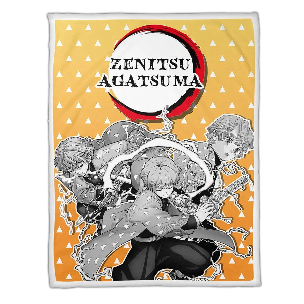 Zenitsu Blanket Custom Anime Mix Manga Style