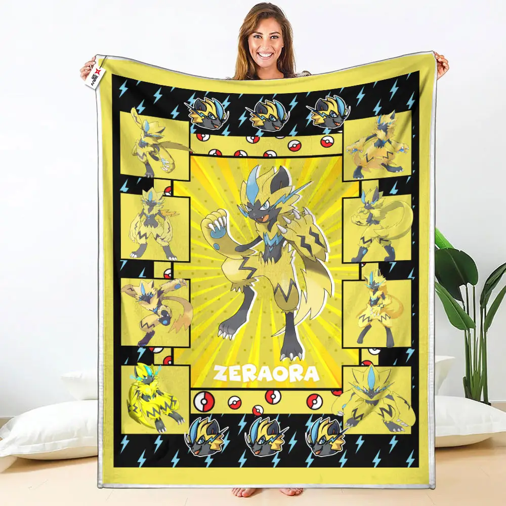 Zeraora Blanket Custom Anime