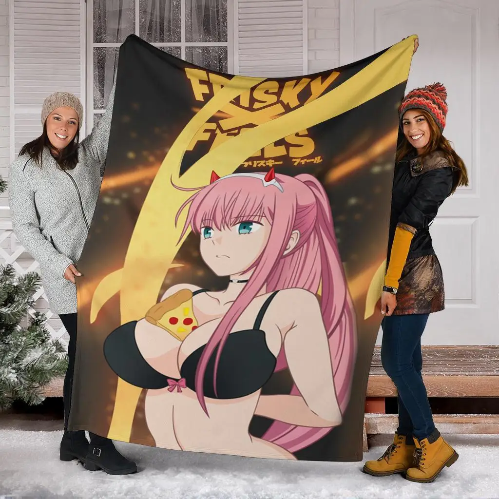 Zero Two Anime Girl Blanket
