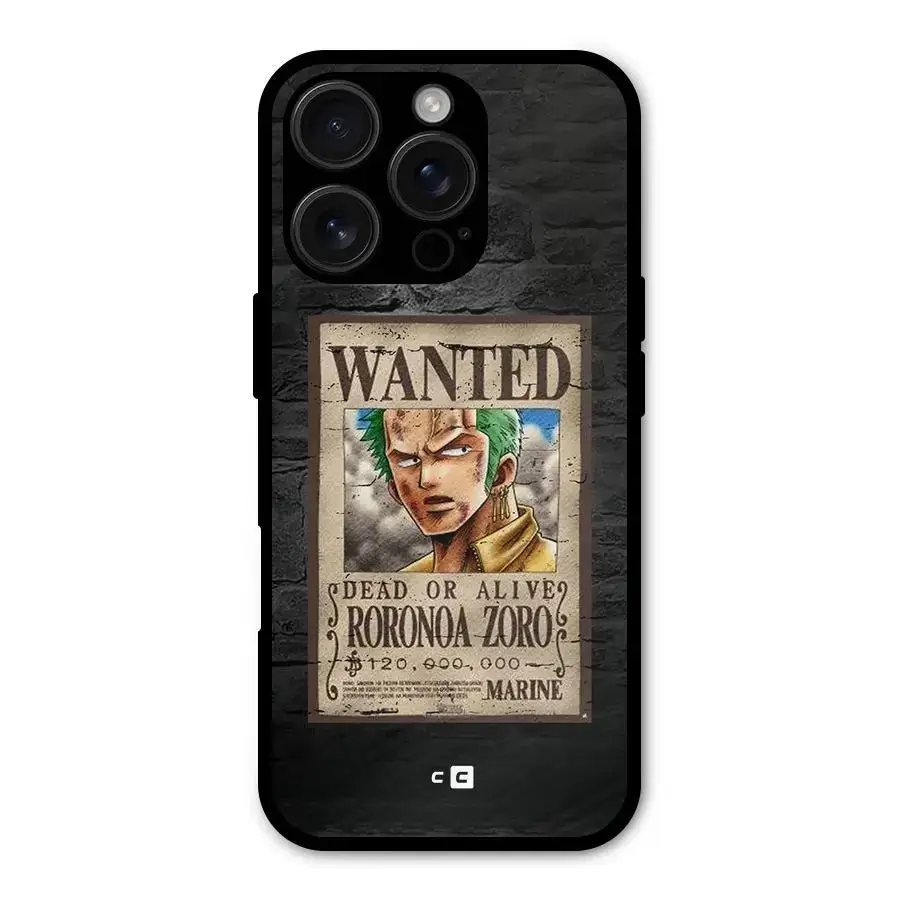 Zoro Wanted Shockproof Hybrid Protection Back Case Cover